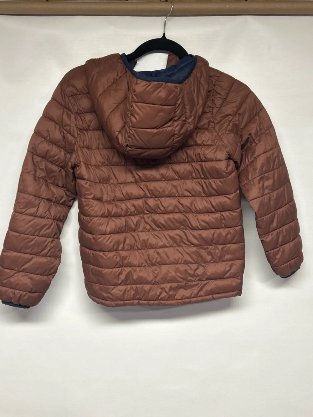 GAP Kids Copper Brown Puffer Jacket with Navy Interior